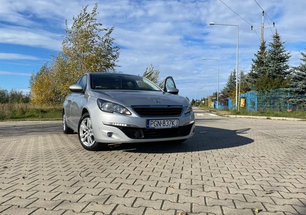 Peugeot 308 cena 40900 przebieg: 124500, rok produkcji 2017 z Poznań małe 191